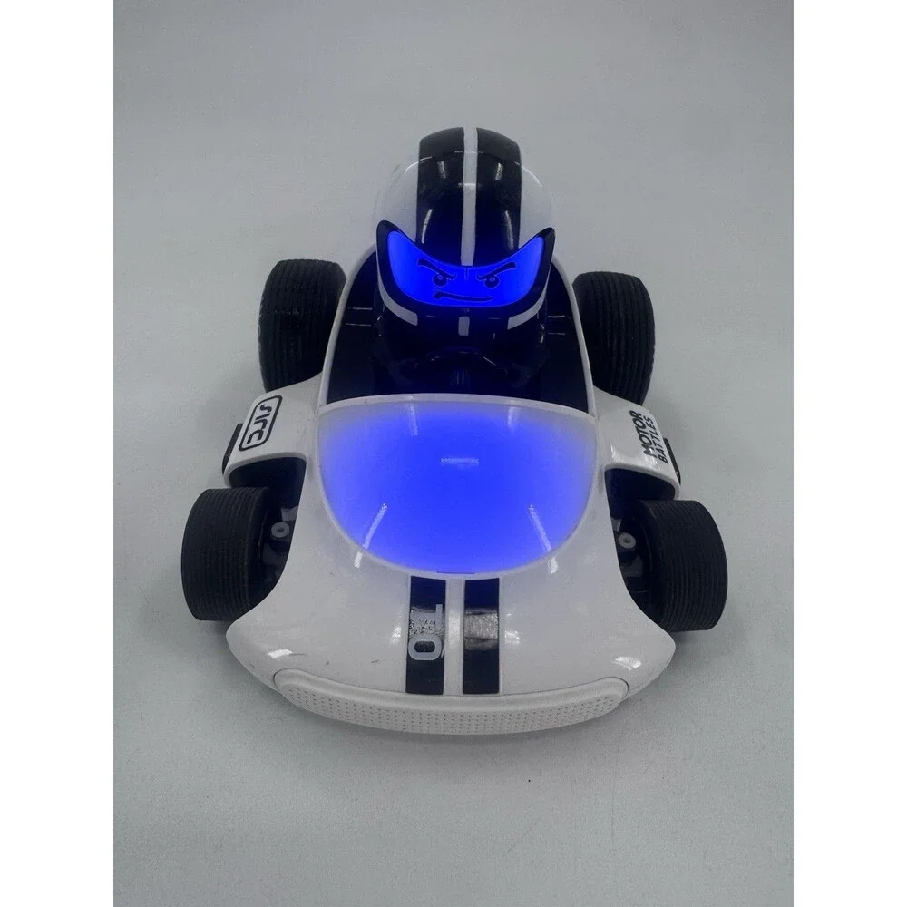 Sharper Image RC Motor Battles White Racer Only LED Lights Wireless Remote
